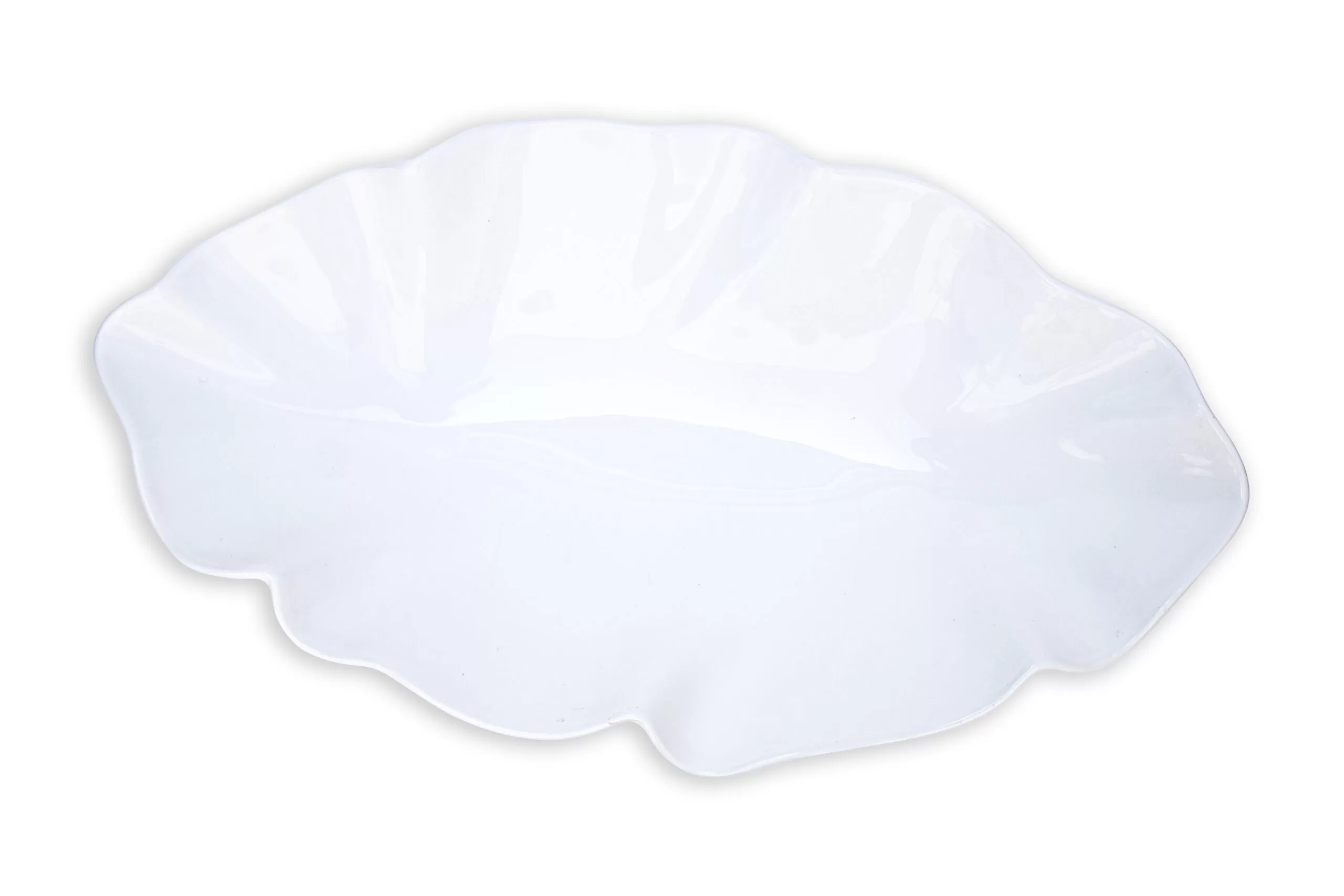 Bowl ondeado ovalado porcelana