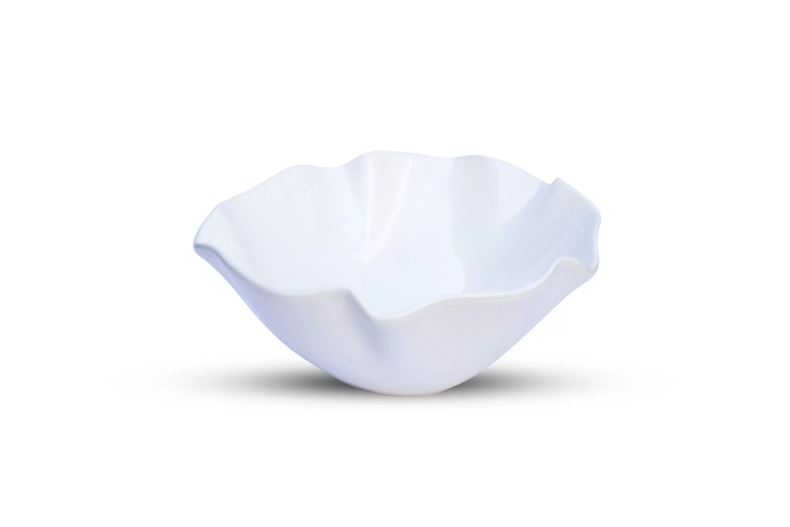 Bowl ondeado redondo porcelana