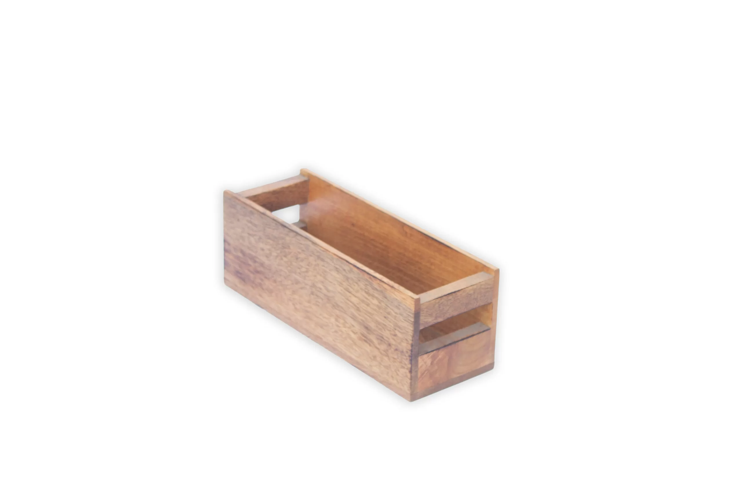 Cajón de madera rectangular chico