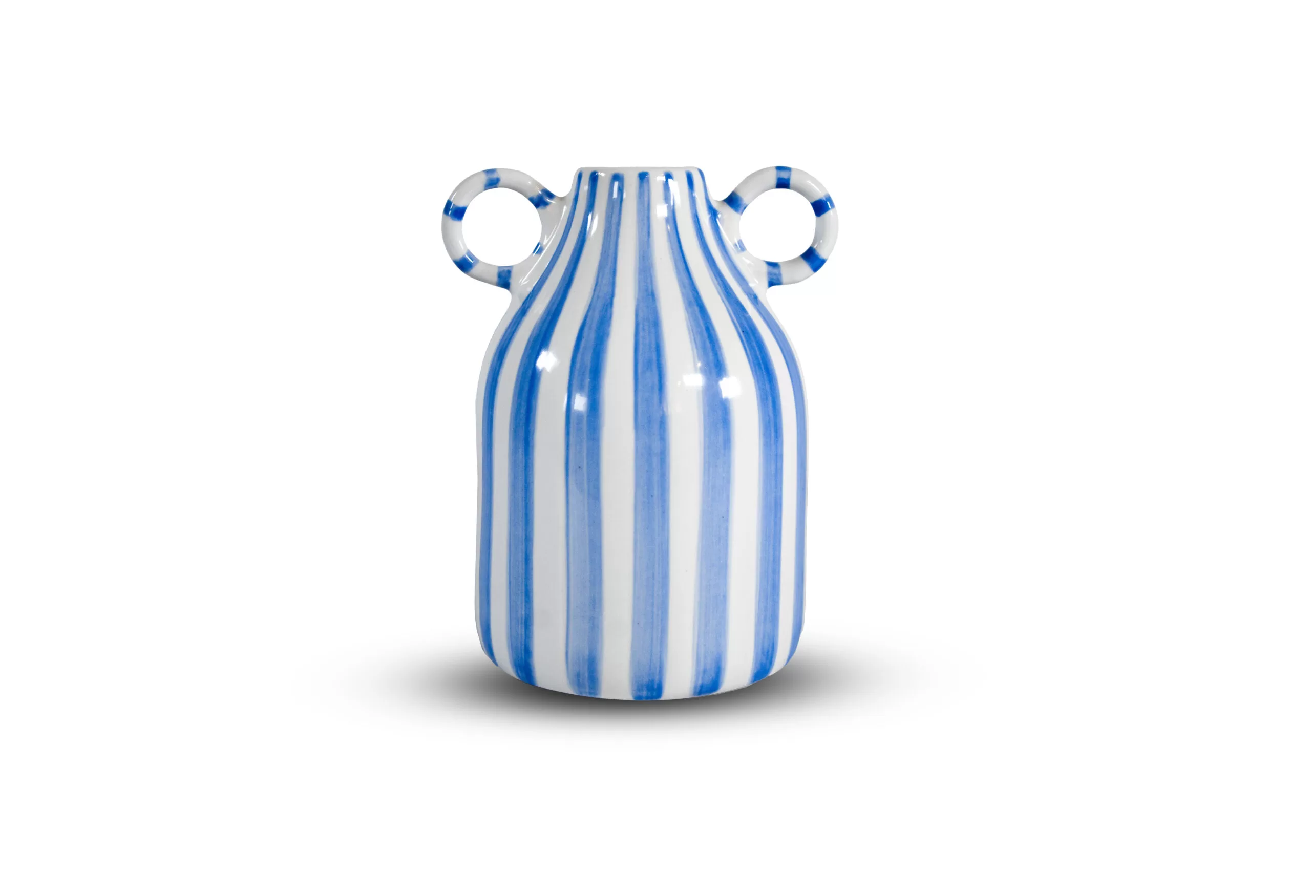 Florero a rallas
