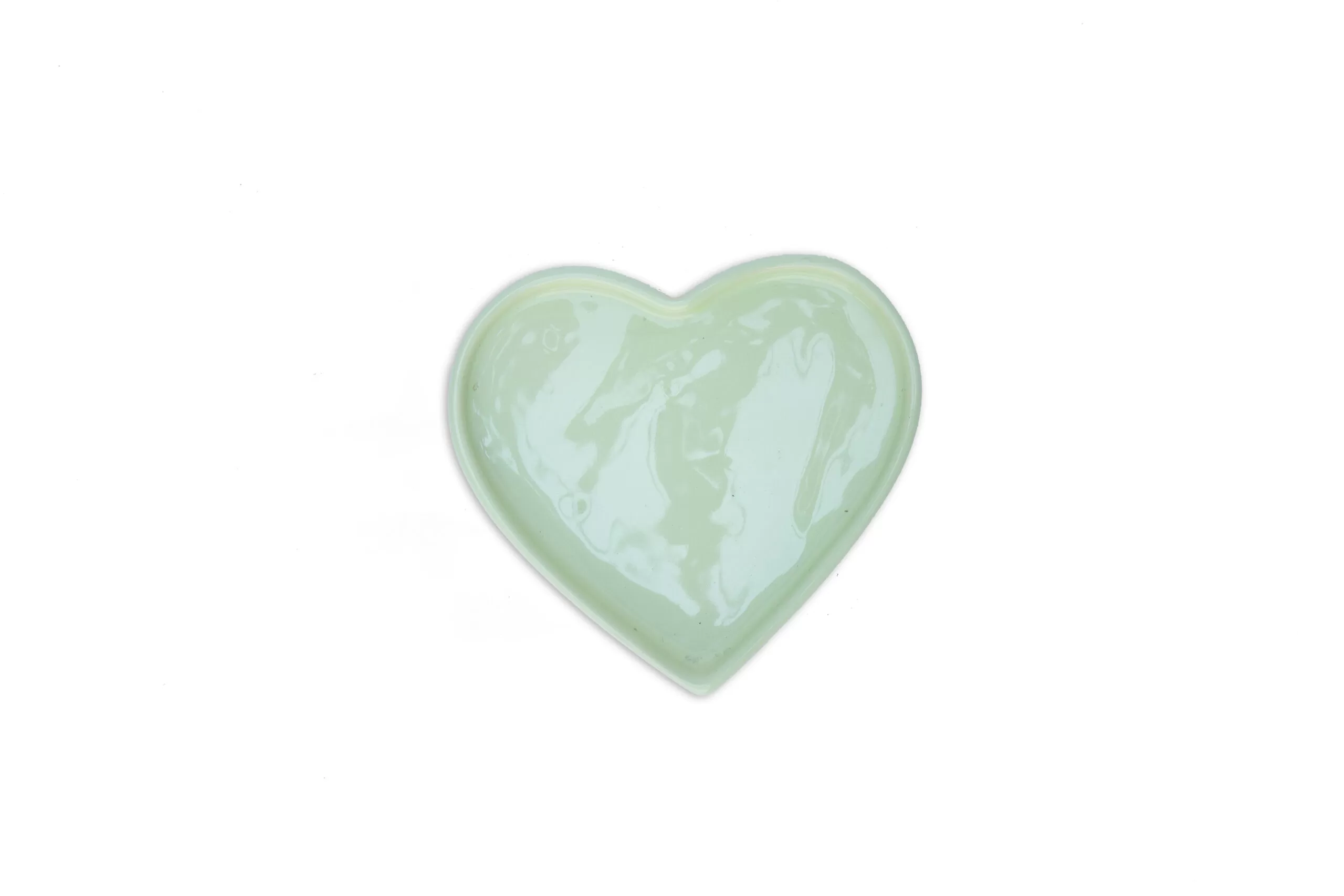 Fuente corazón verde