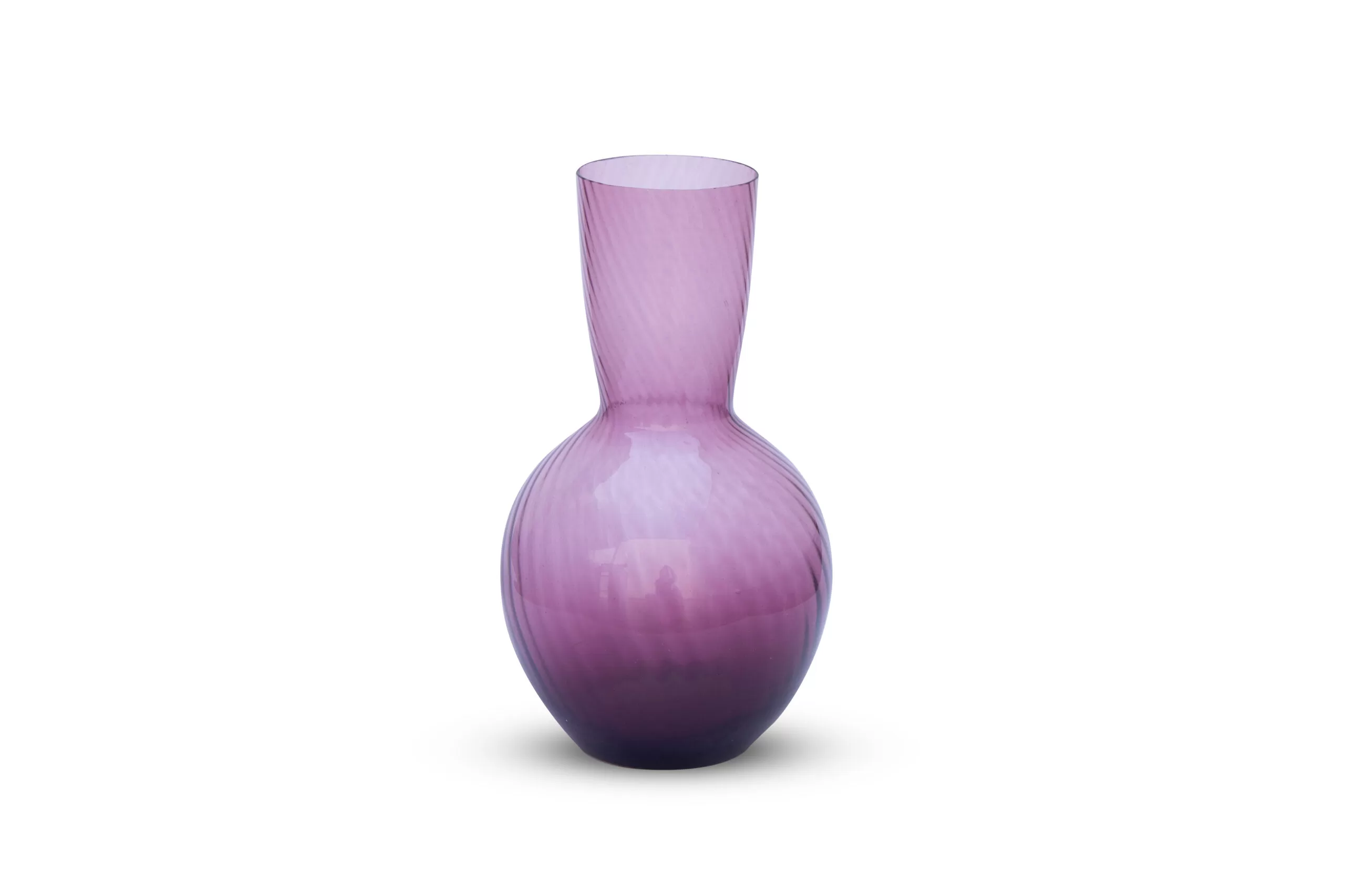 Florero de Vidrio Lila