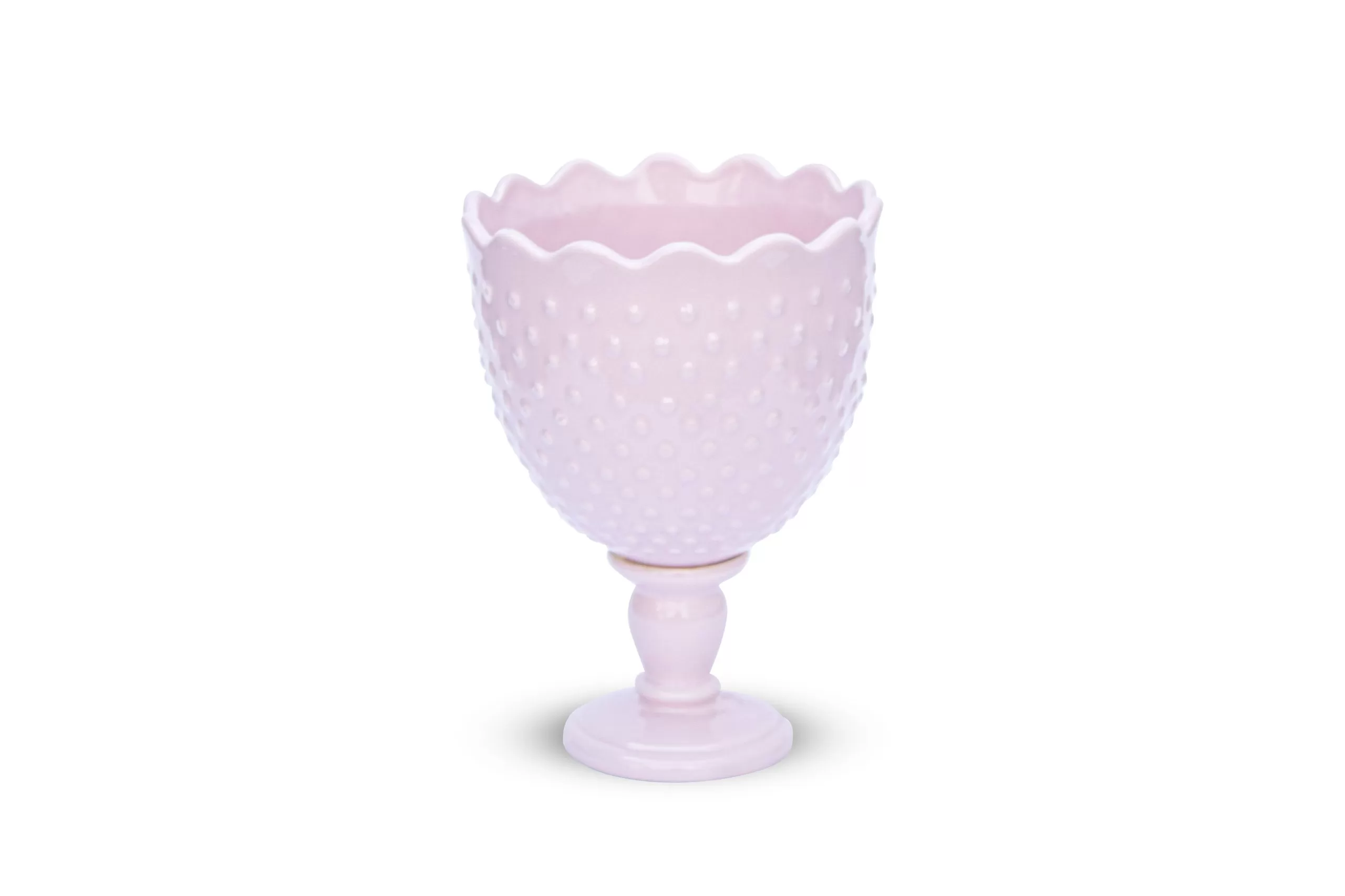 Copa rosa con lunares
