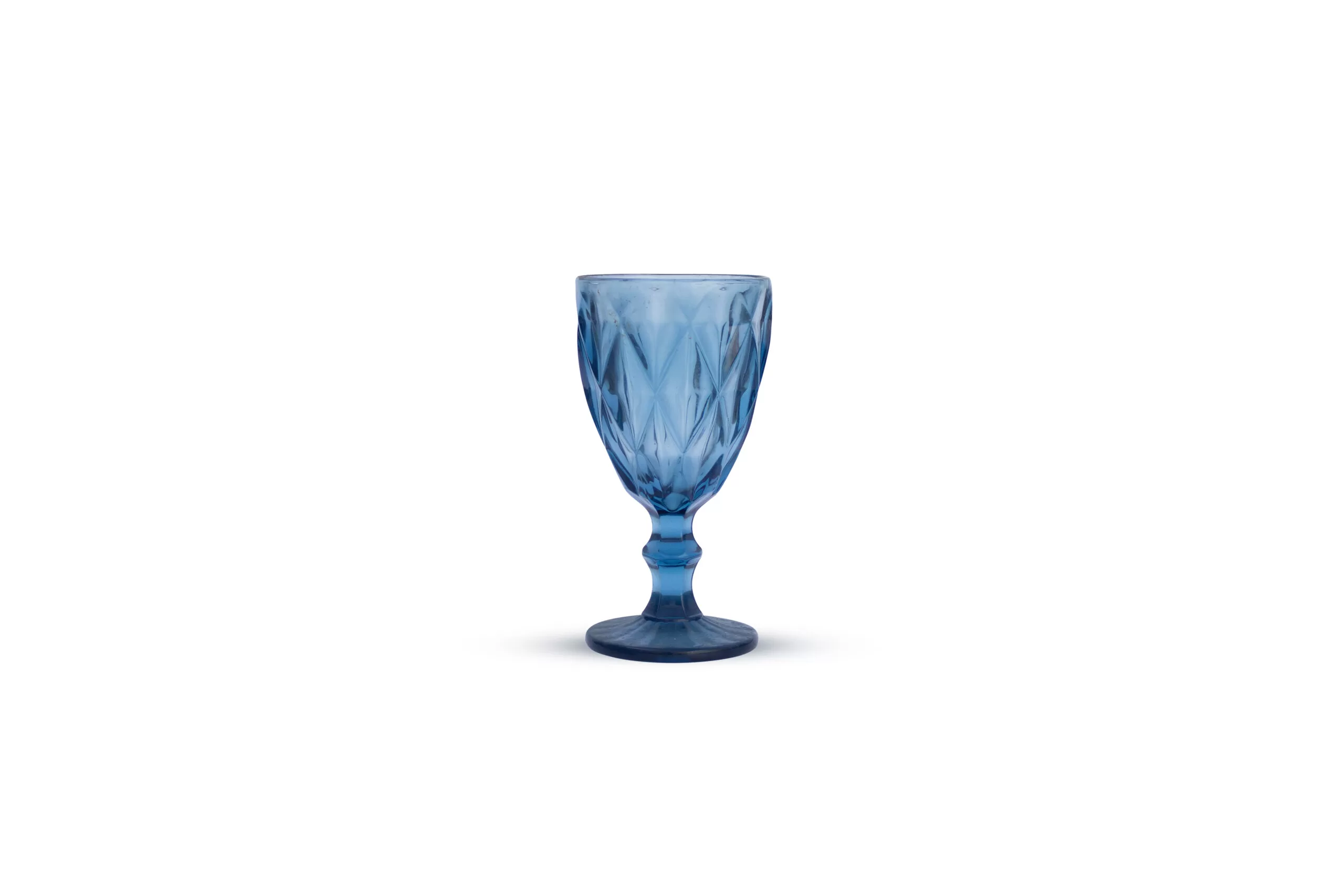 Copa cristal azul