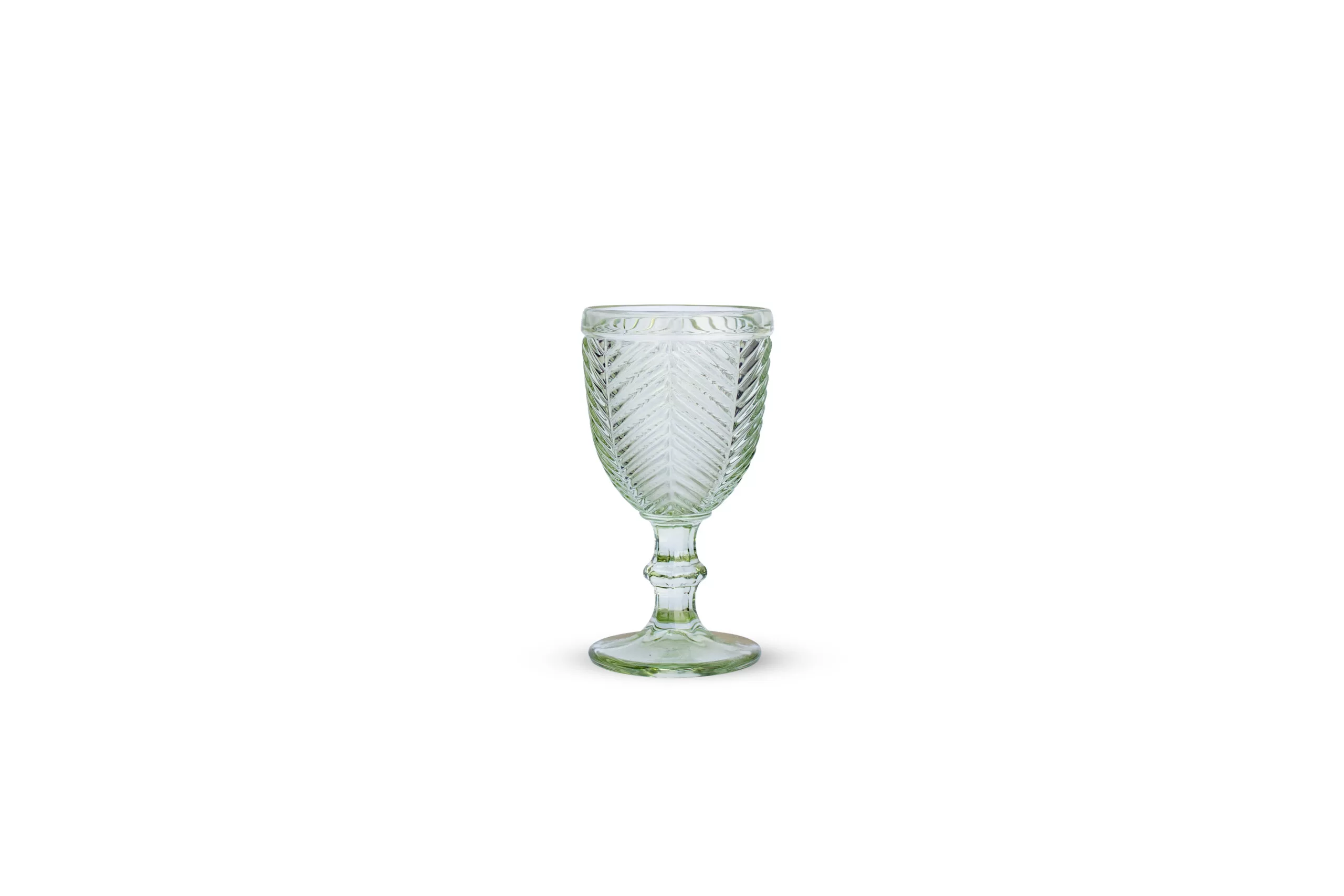 Copa cristal verde claro