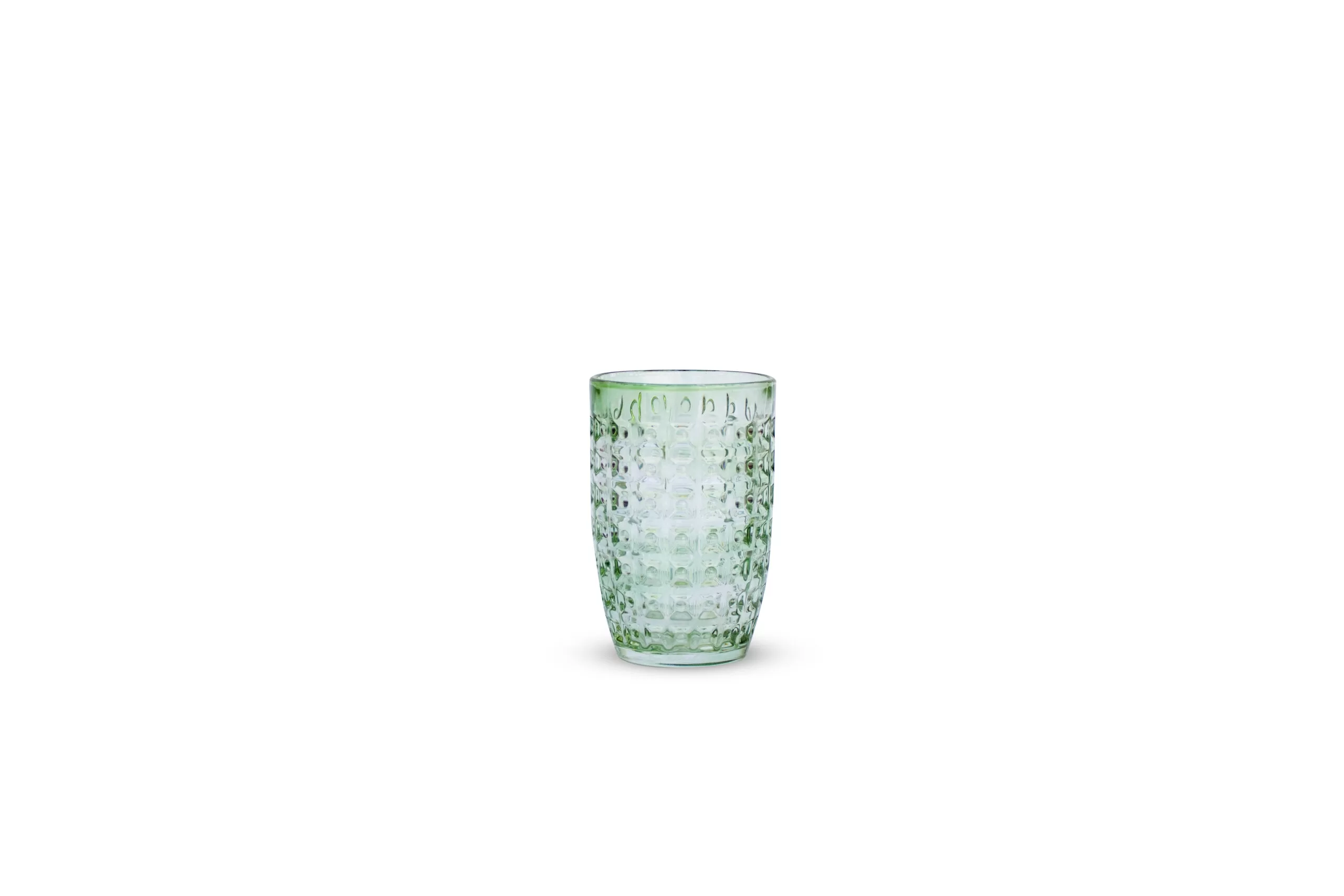 Vaso de vidrio verde