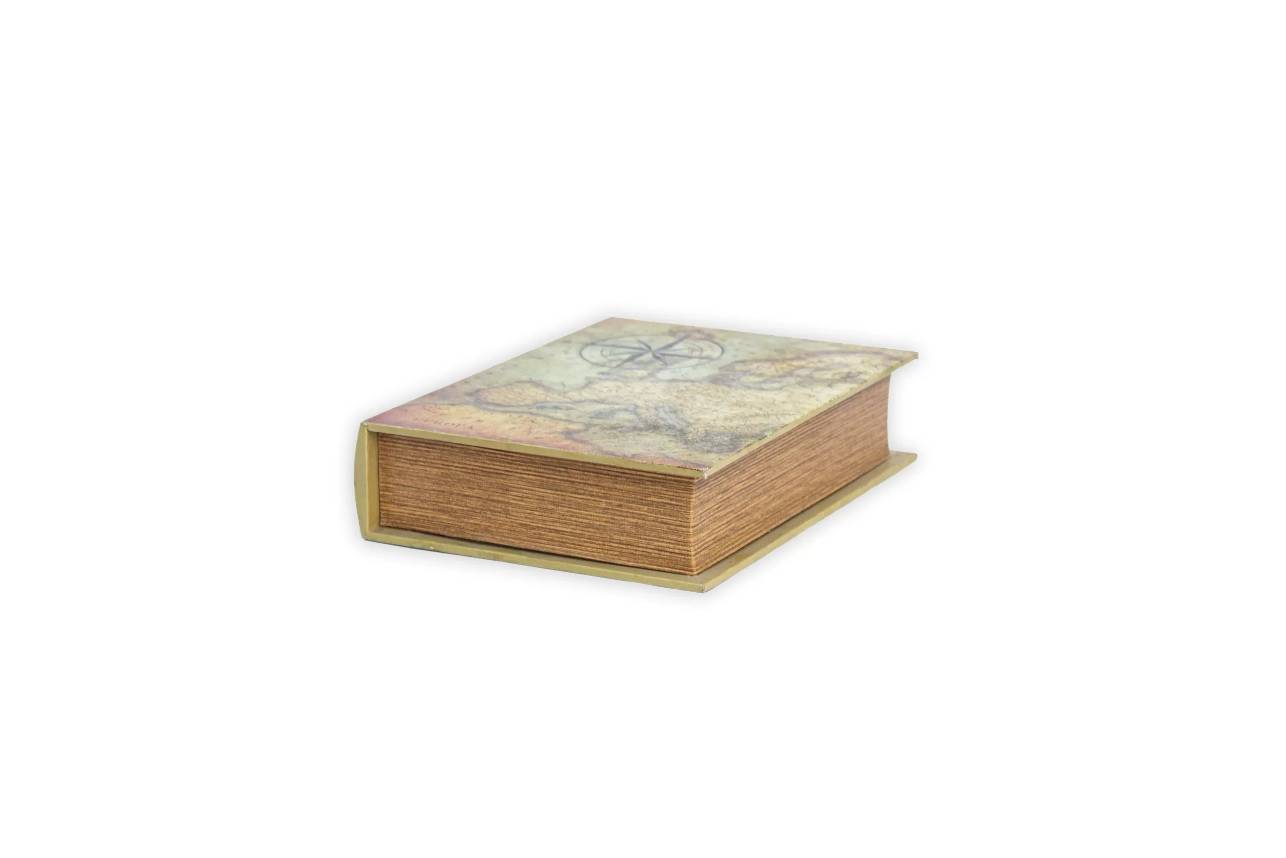 Libro mediano con textura mapa antiguo
