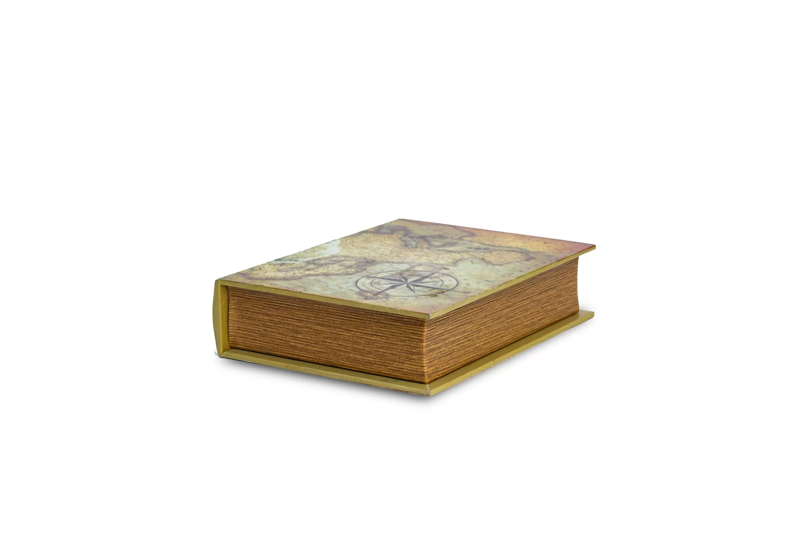 Libro grande con textura mapa antiguo