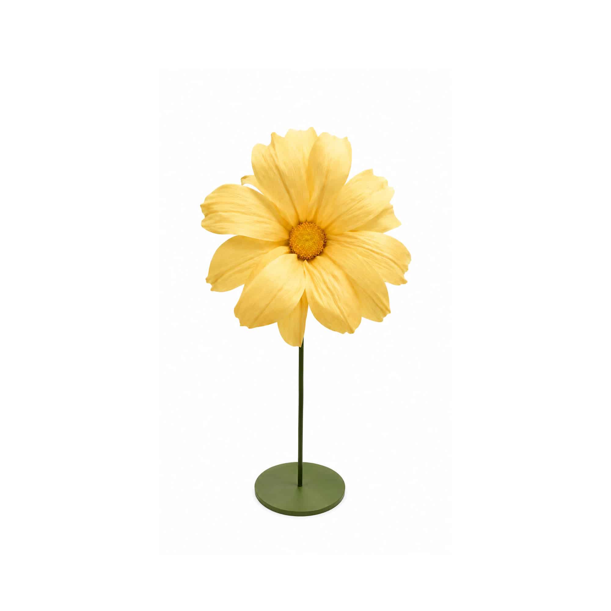 Margarita de papel amarilla (6 unidades)