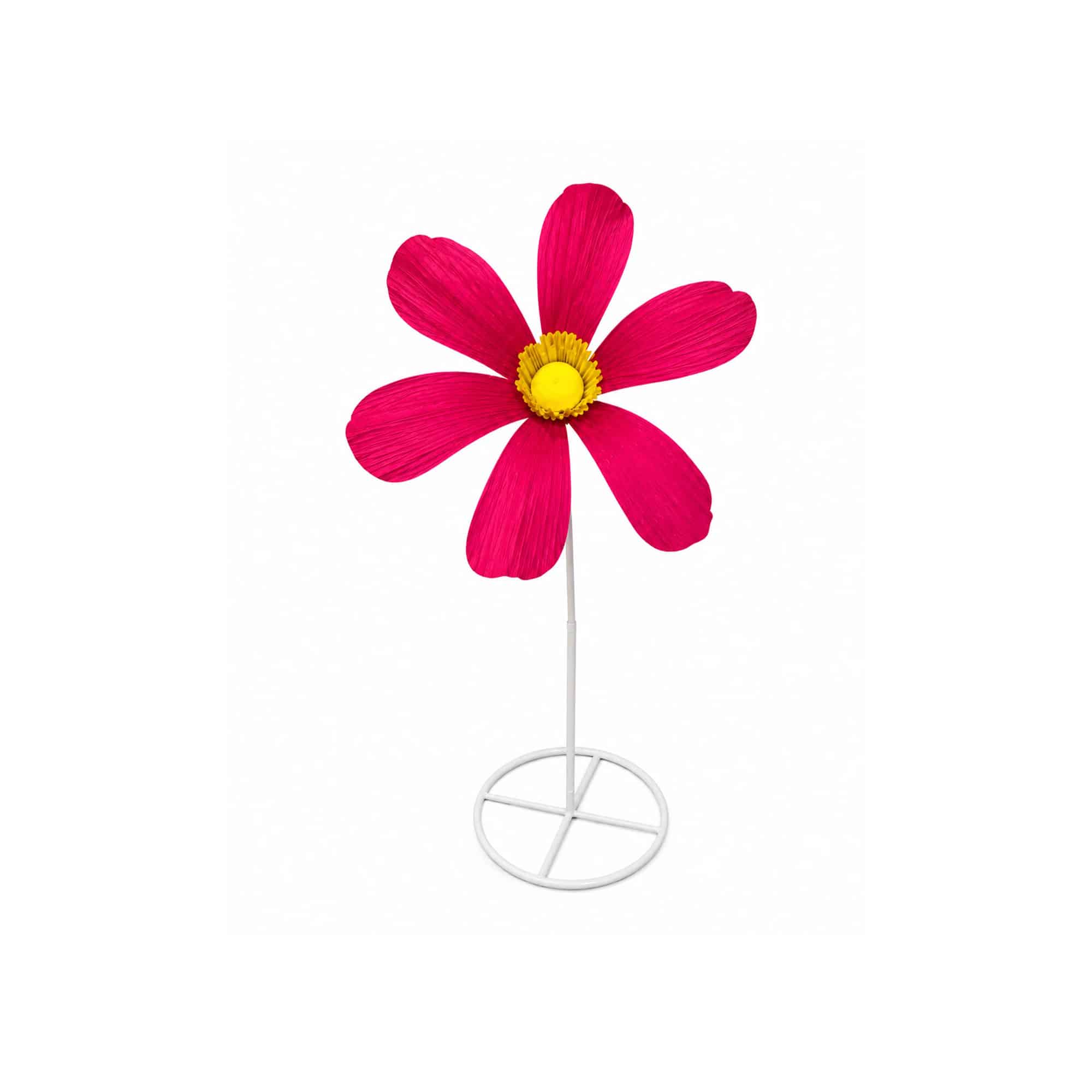 Margarita de papel fucsia
