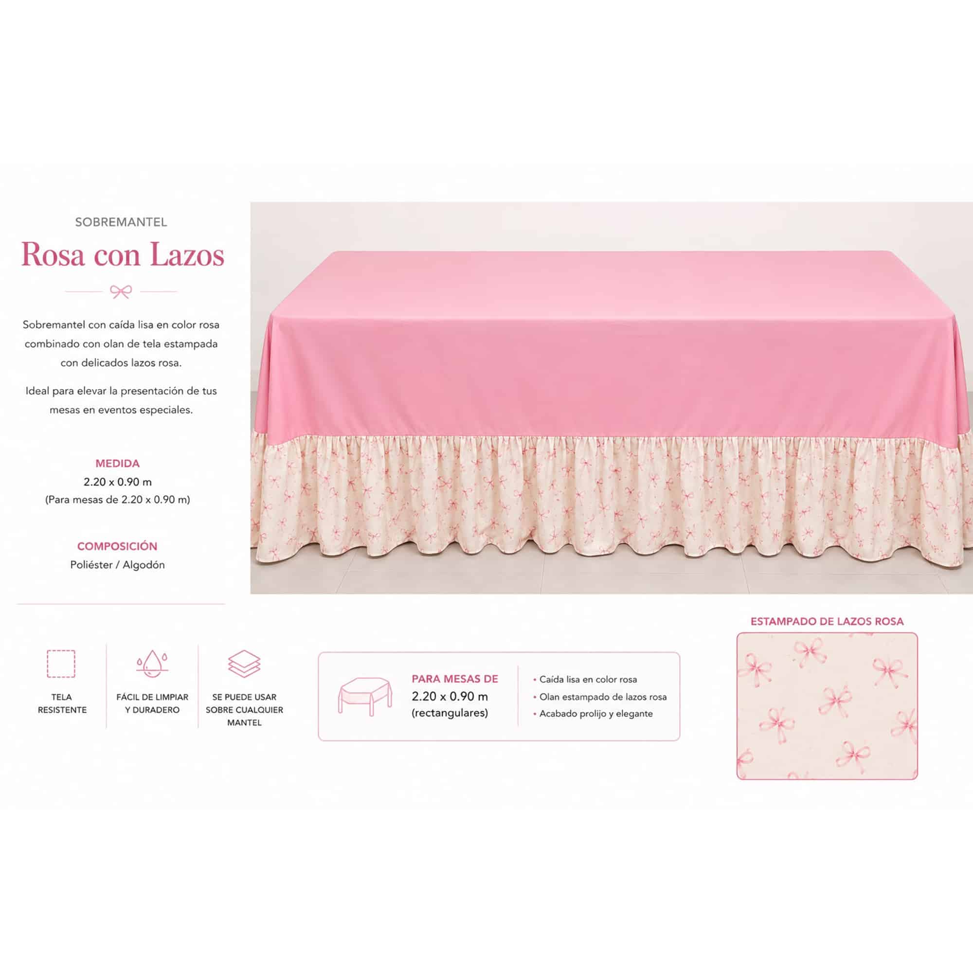 Rosa con lazos