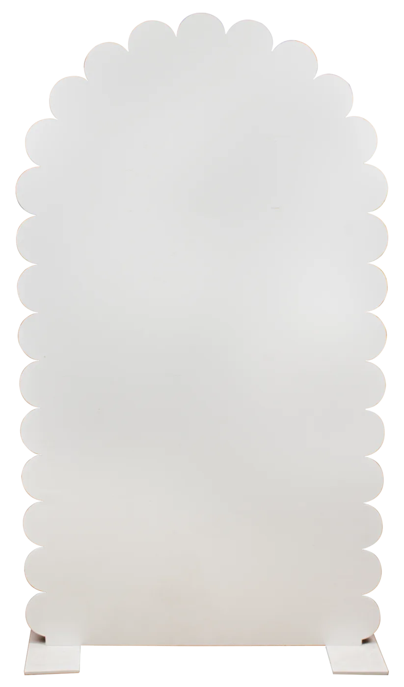 Panel blanco dentado