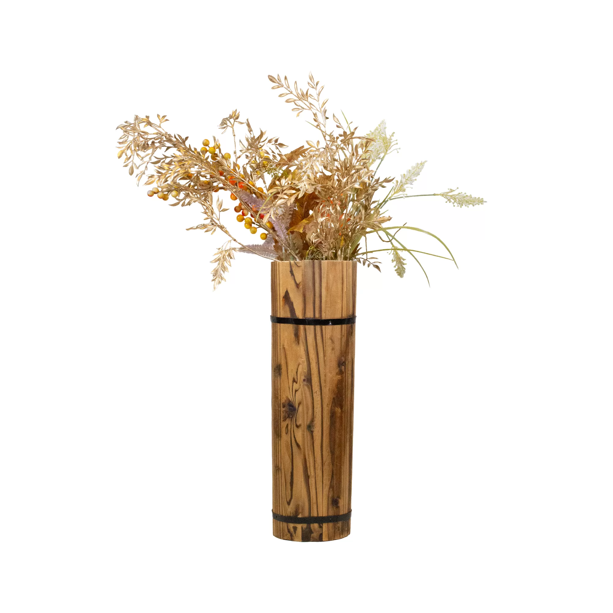 florero de madera